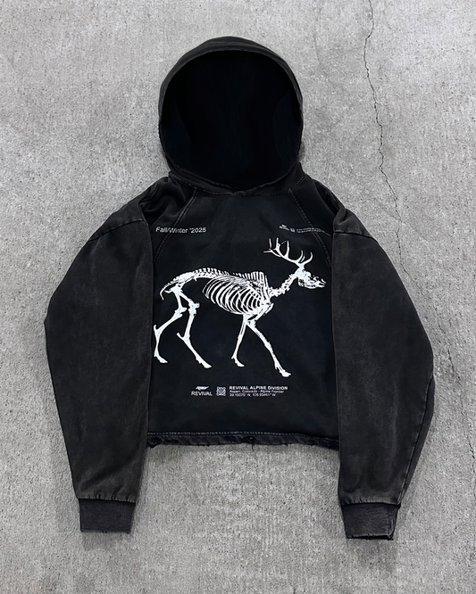 The Stag Cropped Hoodie