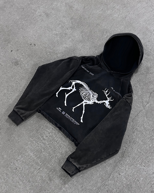 The Stag Cropped Hoodie