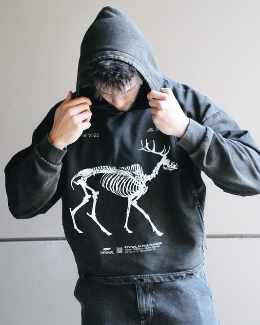 The Stag Cropped Hoodie