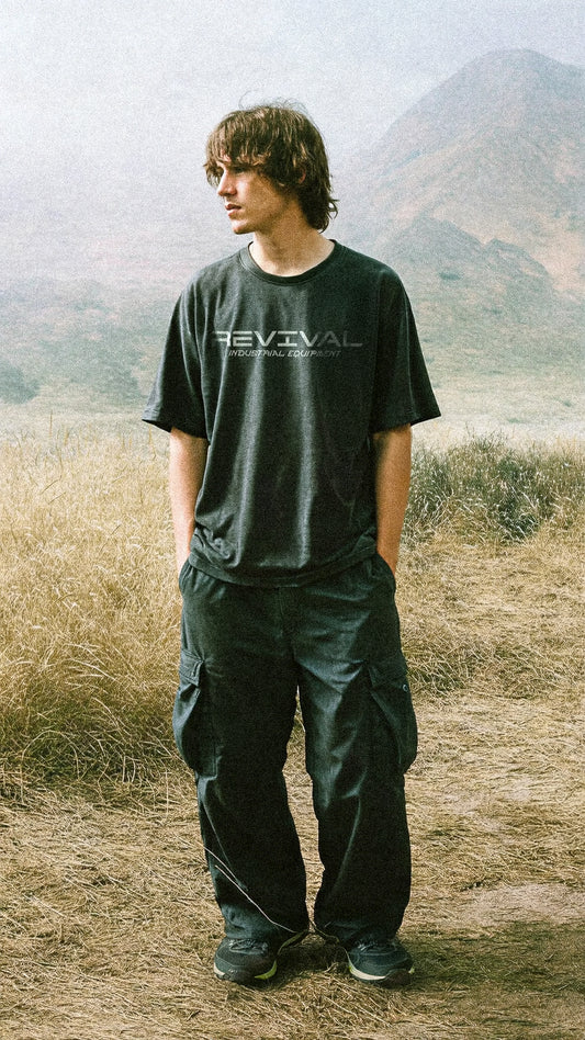 REVIVAL INDUSTRIES OVERSIZED FRAYED TEE