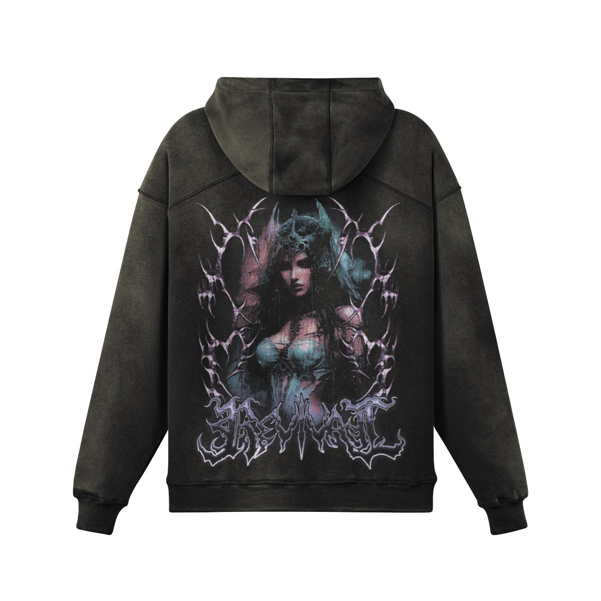 THE EMPRESS OVERSIZED FADED HOODIE