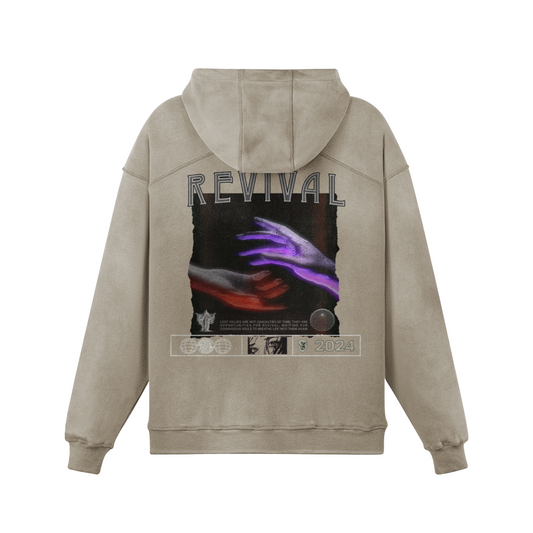 ELUSIVE TOUCH OVERSIZED FADED HOODIE