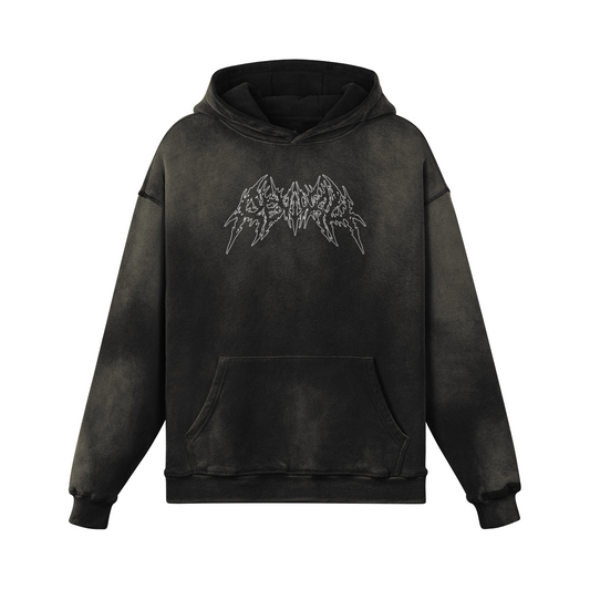 UNDEAD RULER OVERSIZED FADED HOODIE