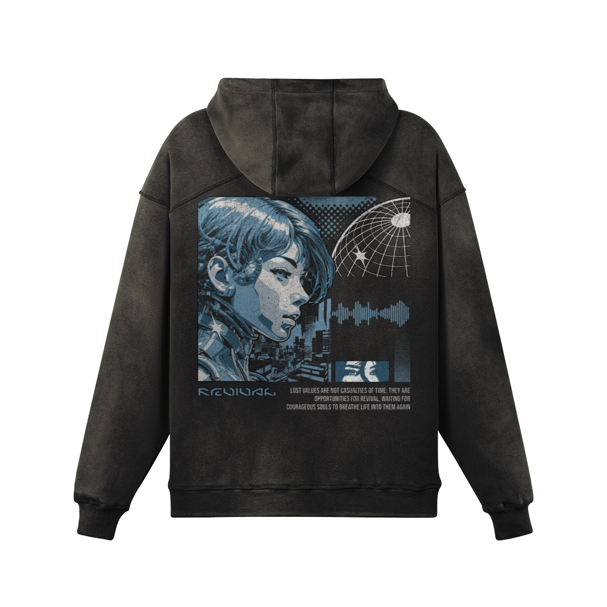 ELECTRA OVERSIZED FADED HOODIE