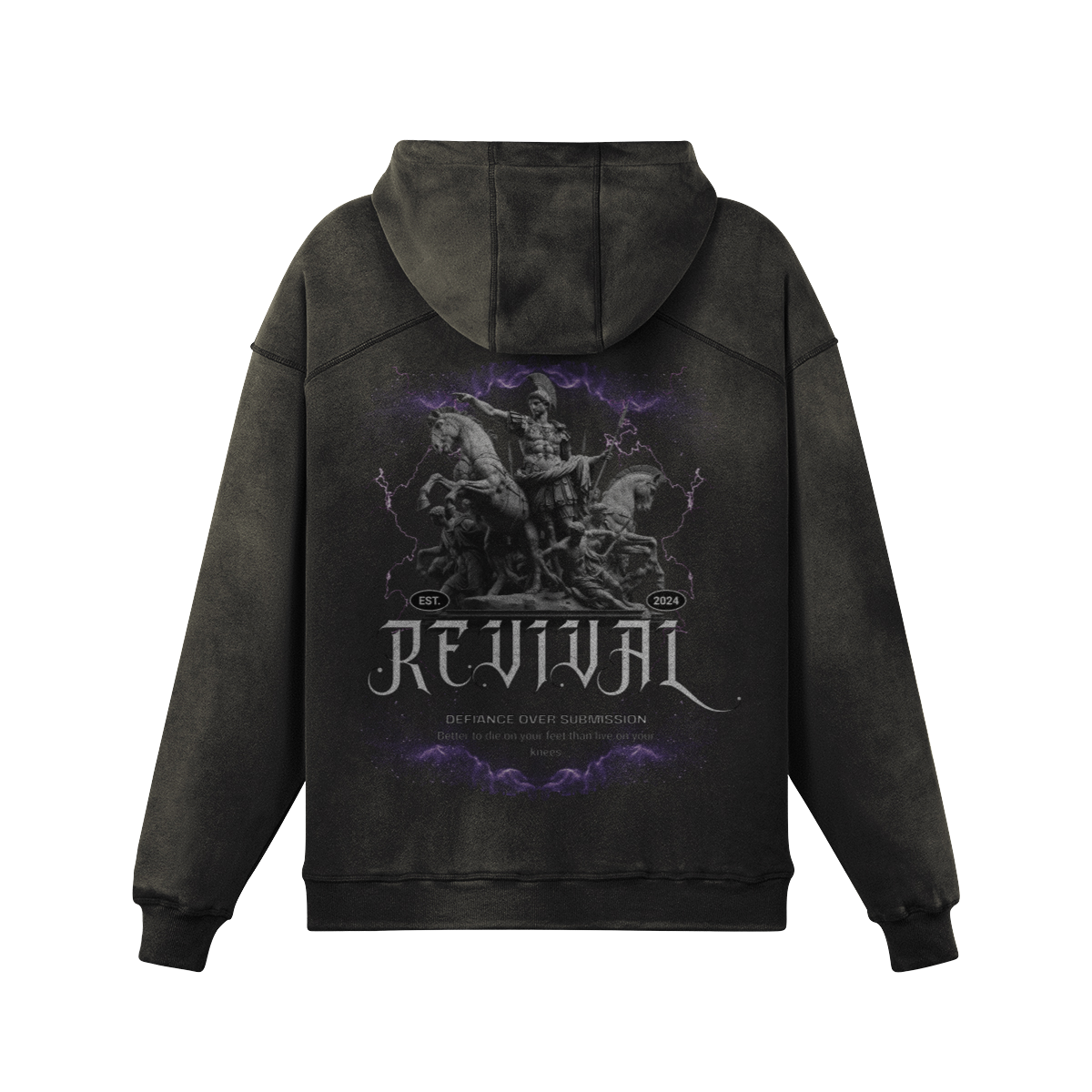 EMPEROR OVERSIZED FADED HOODIE