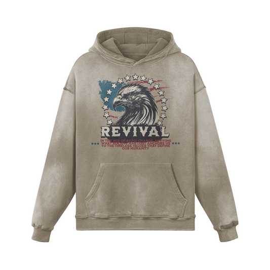 WESTERN REVIVAL OVERSIZED FADED HOODIE