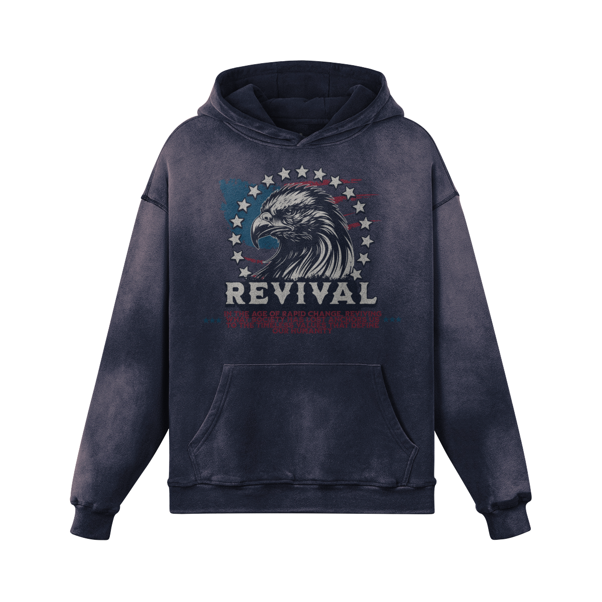 WESTERN REVIVAL OVERSIZED FADED HOODIE