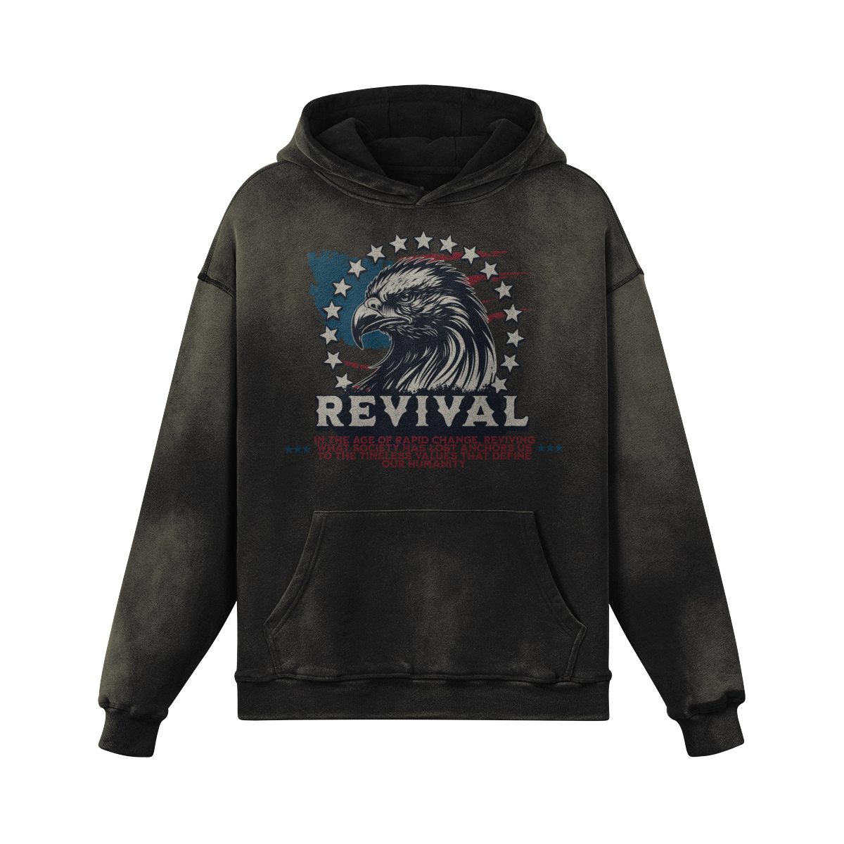 WESTERN REVIVAL OVERSIZED FADED HOODIE