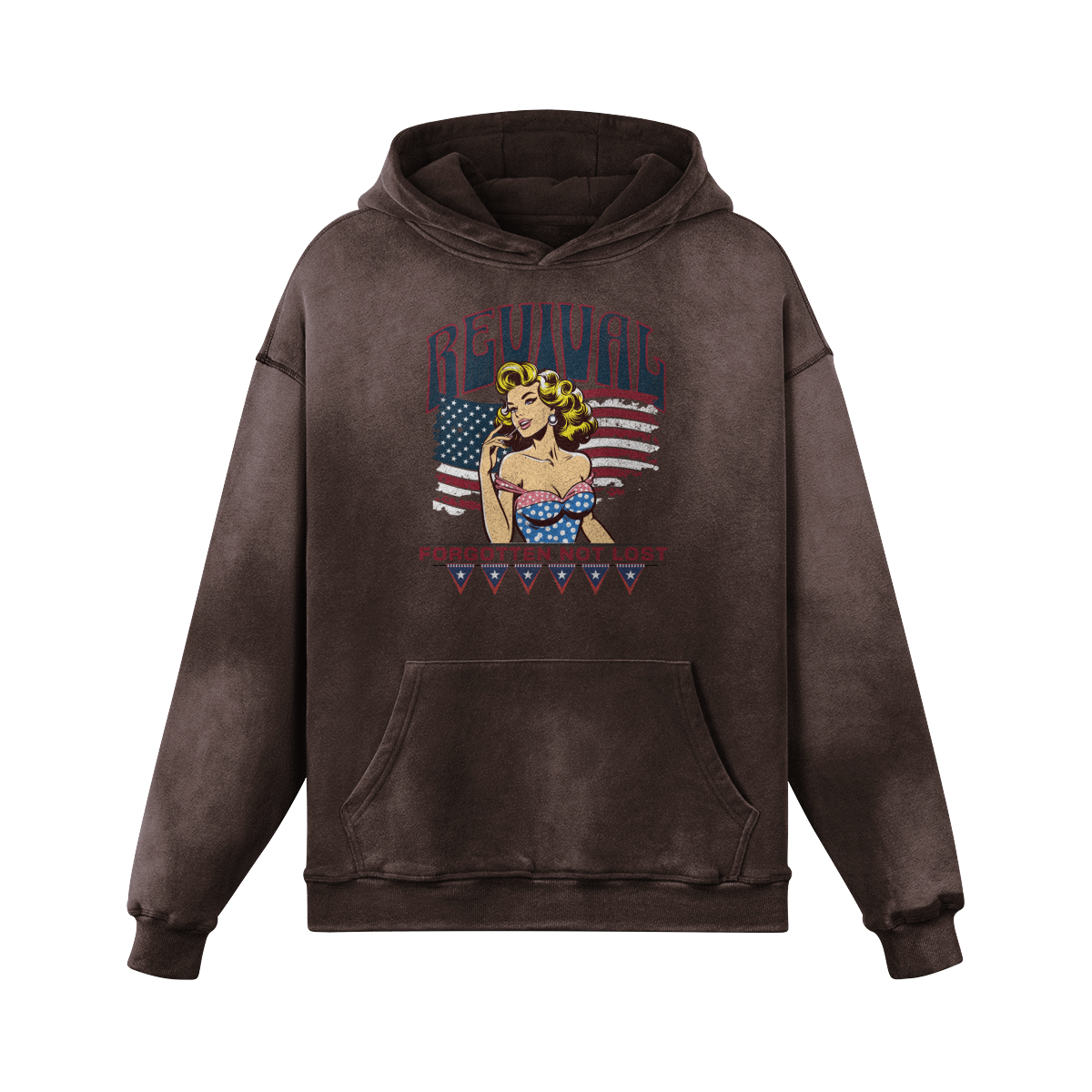 PINUP OVERSIZED FADED HOODIE