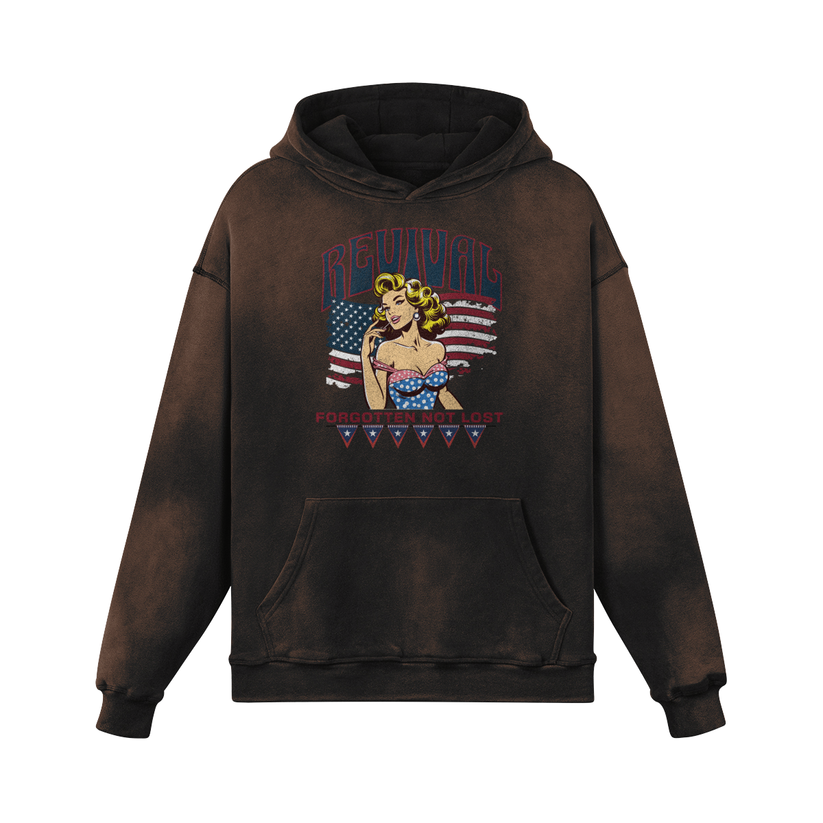 PINUP OVERSIZED FADED HOODIE