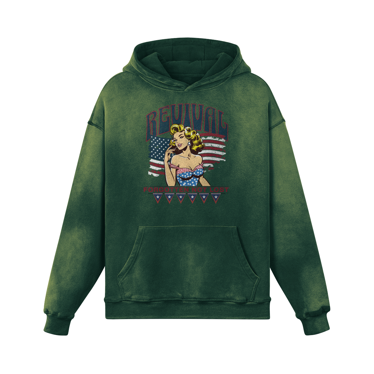 PINUP OVERSIZED FADED HOODIE