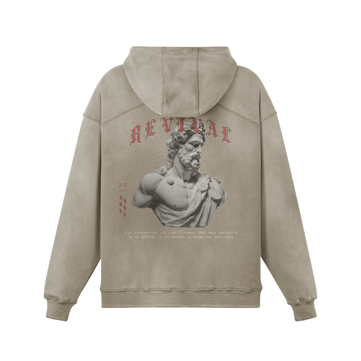 VIRTUES OVERSIZED FADED HOODIE