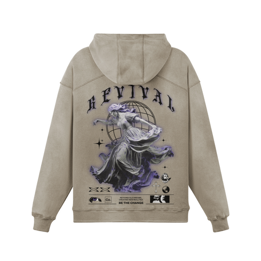 GLOBAL OVERSIZED FADED HOODIE