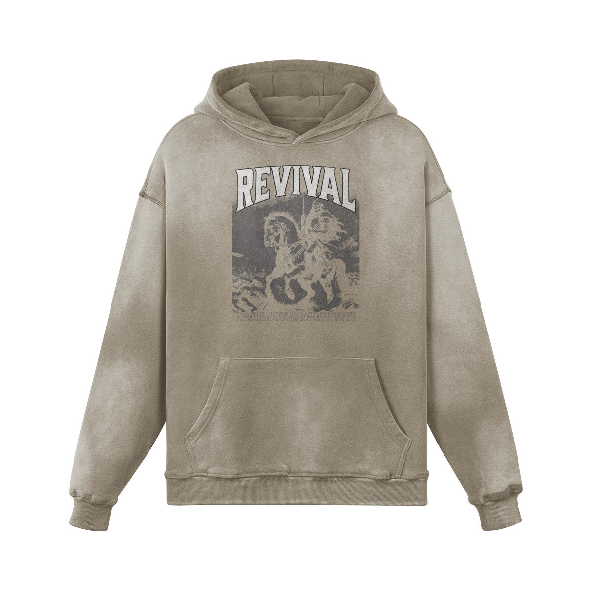 LAST RIDE OVERSIZED FADED HOODIE