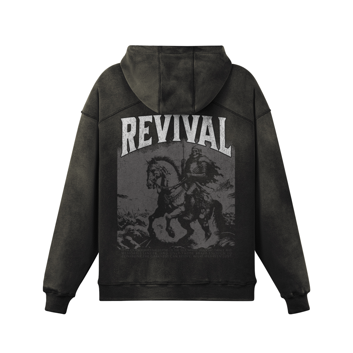 LAST RIDE OVERSIZED FADED HOODIE