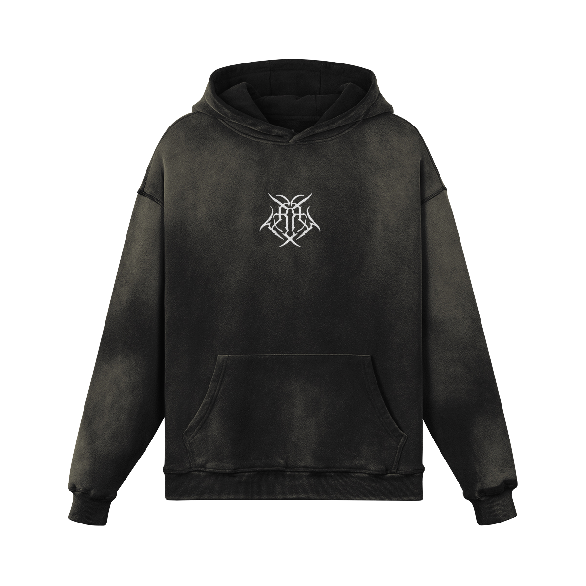 DEATHFANG OVERSIZED FADED HOODIE