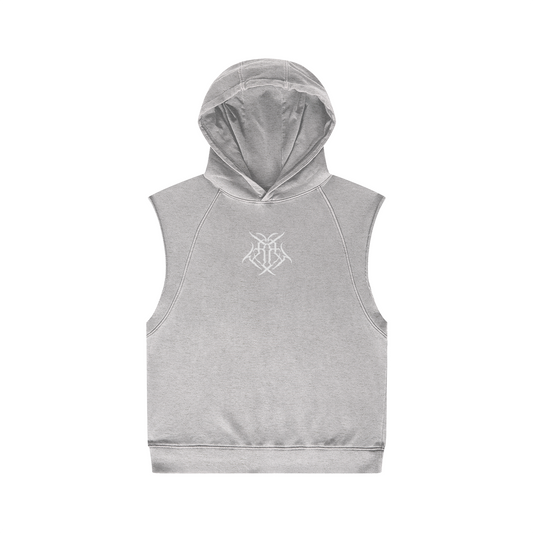 LOGO PREMIUM SLEEVELESS HOODIE