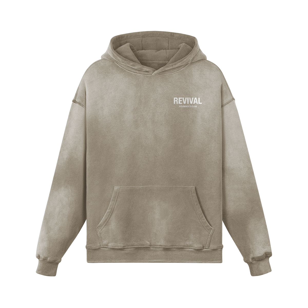 FOUNDERS CLUB LOGO OVERSIZED FADED HOODIE