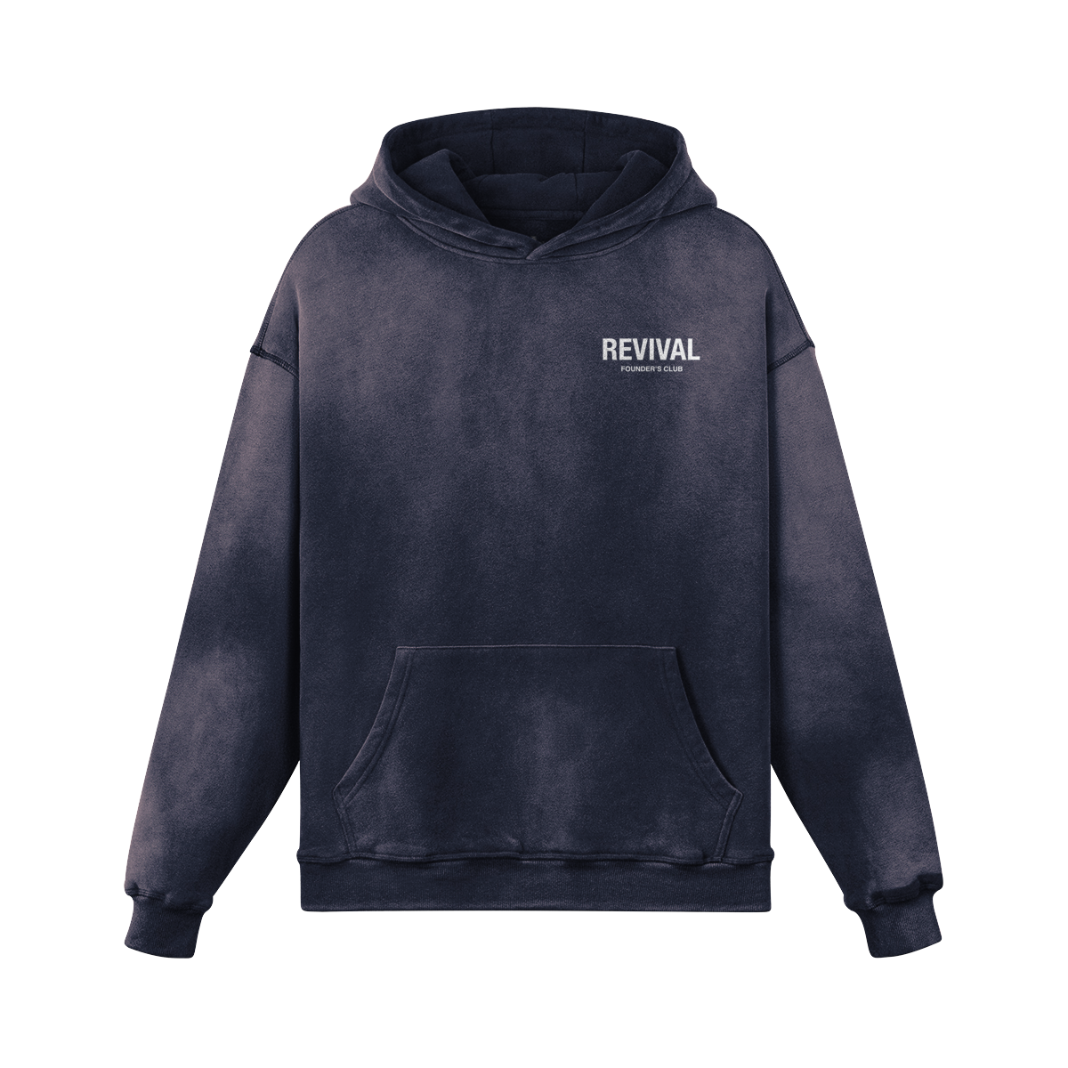 FOUNDERS CLUB LOGO OVERSIZED FADED HOODIE