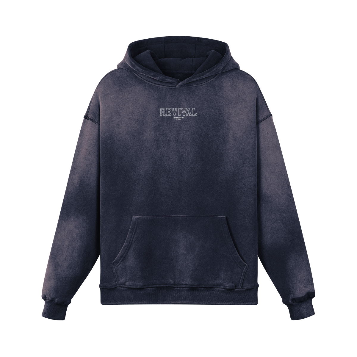 UNTIL DEATH OVERSIZED FADED HOODIE