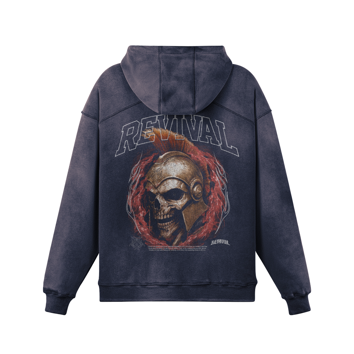 UNTIL DEATH OVERSIZED FADED HOODIE