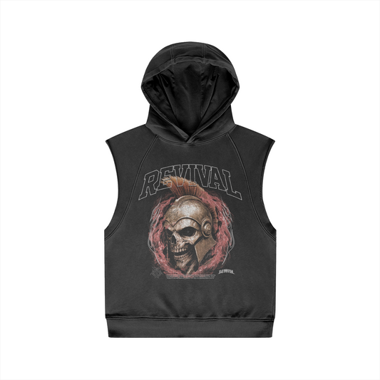 UNTIL DEATH SLEEVELESS HOODIE