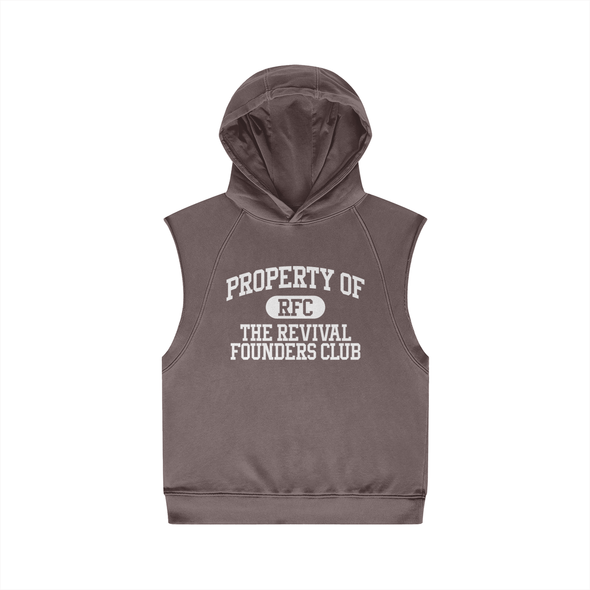 REVIVALS PROPERTY SLEEVELESS HOODIE