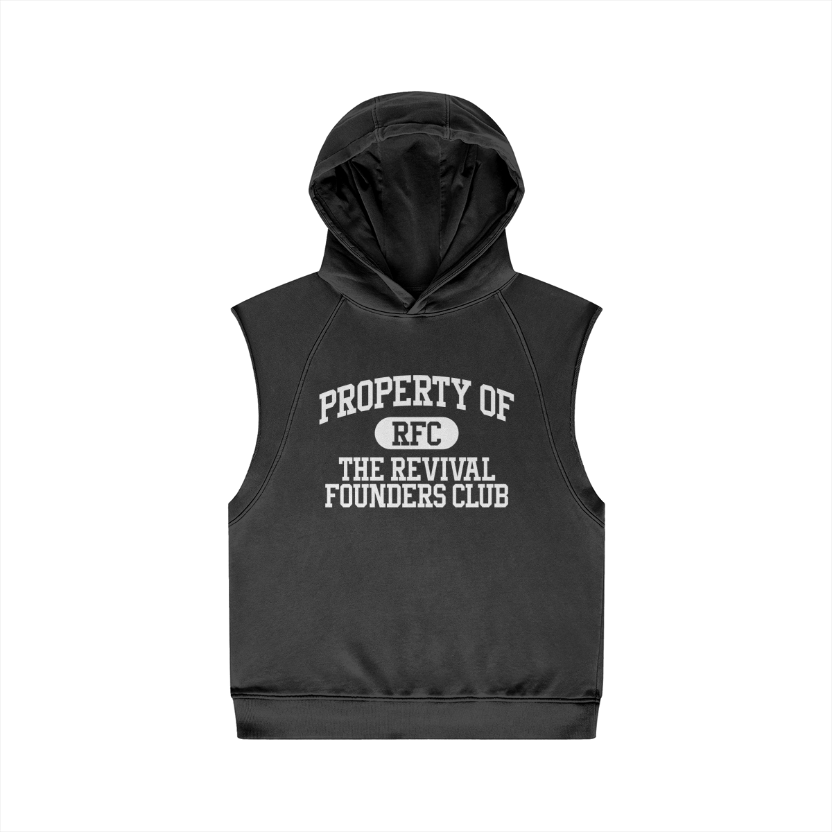 REVIVALS PROPERTY SLEEVELESS HOODIE