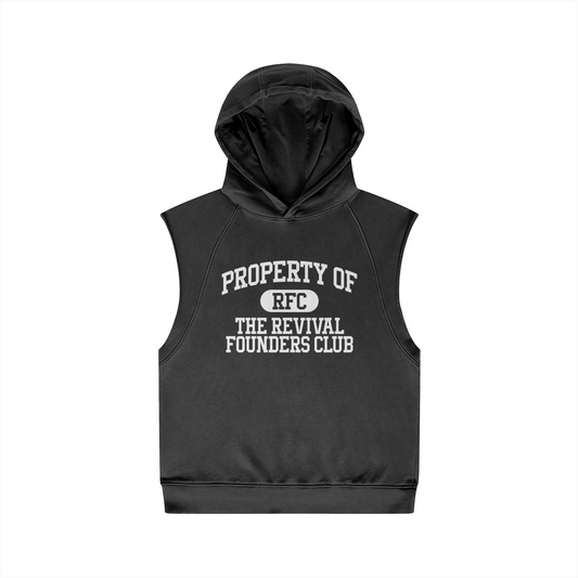 REVIVALS PROPERTY SLEEVELESS HOODIE