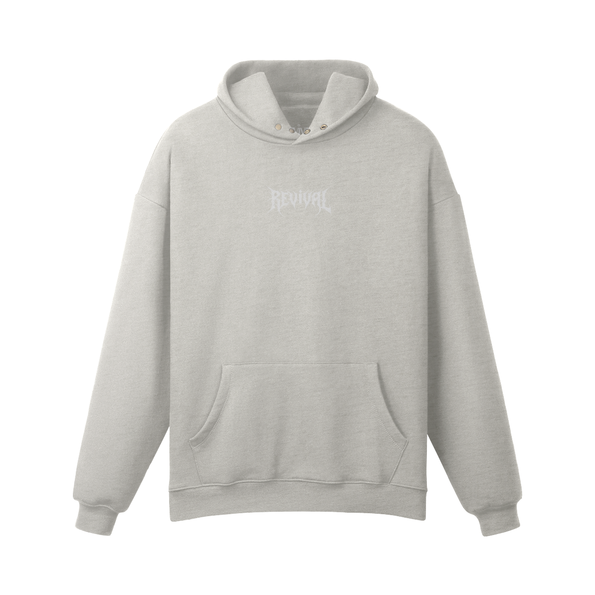 METAL LOGO BASIC OVERSIZED HOODIE