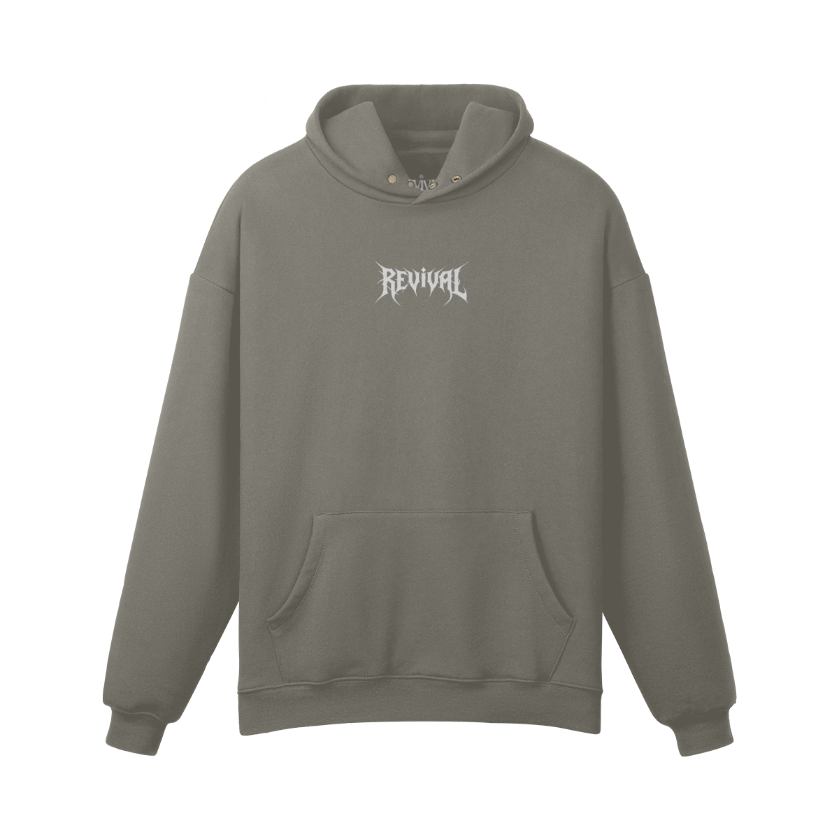 METAL LOGO BASIC OVERSIZED HOODIE