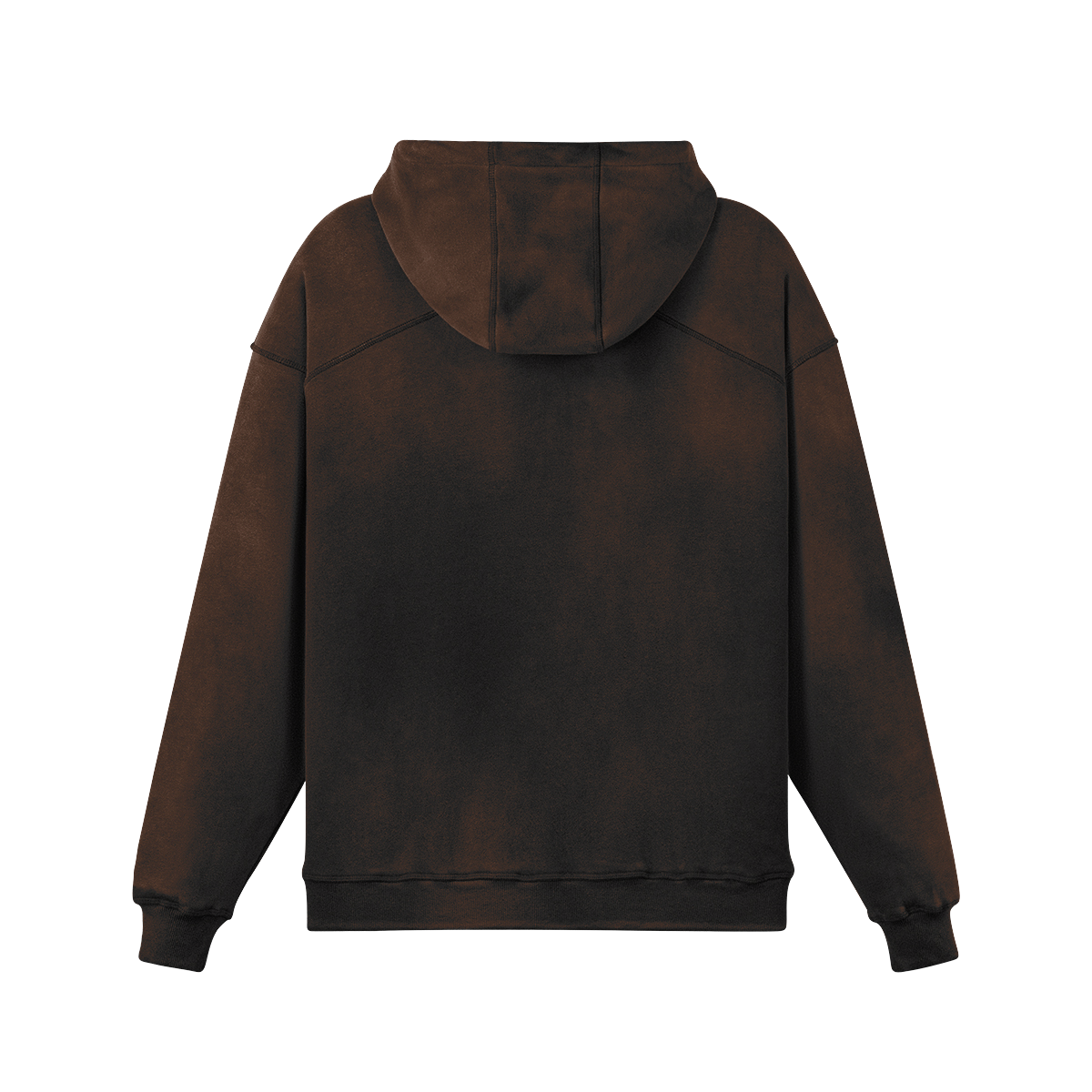 METAL LOGO OVERSIZED FADED HOODIE