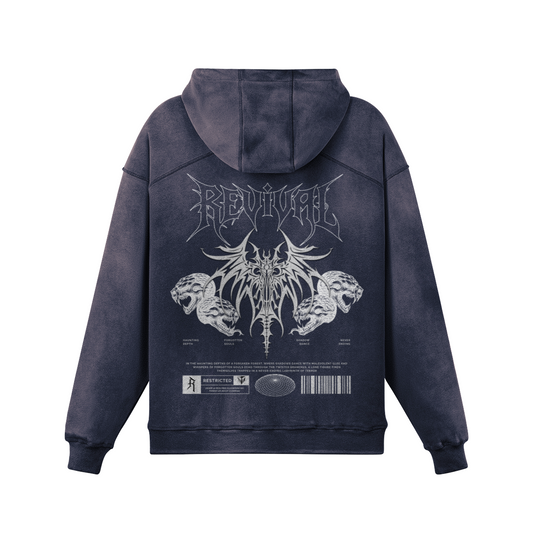 NIGHTMARE OVERSIZED FADED HOODIE