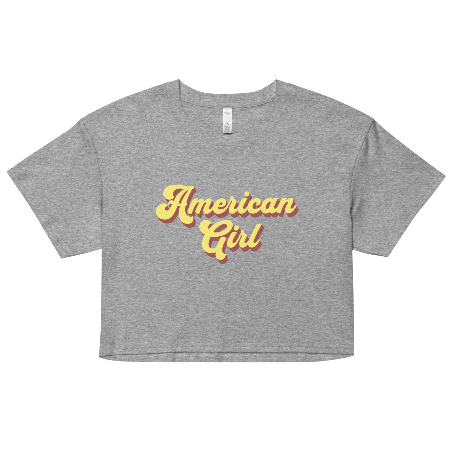 AMERICAN GIRL CROPPED TEE