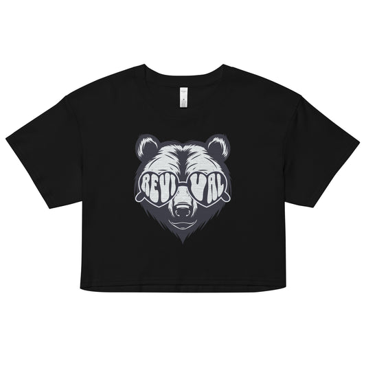 BEAR LOGO CROPPED TEE