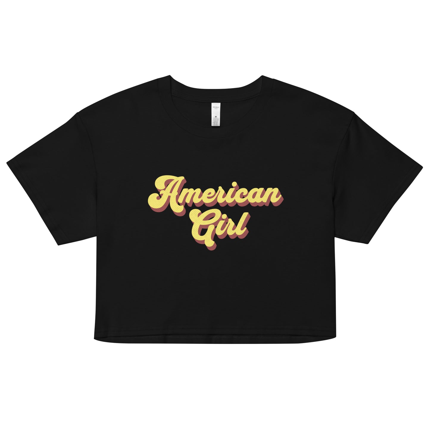 AMERICAN GIRL CROPPED TEE