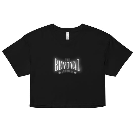 GLOWING LOGO CROPPED TEE