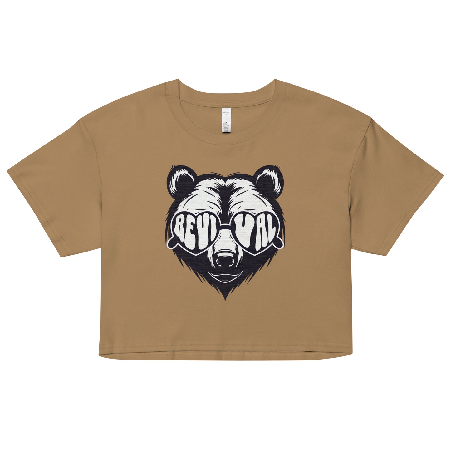 BEAR LOGO CROPPED TEE