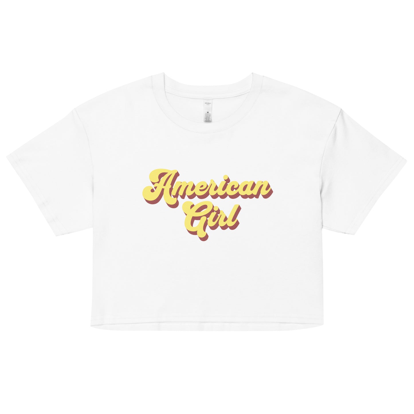 AMERICAN GIRL CROPPED TEE