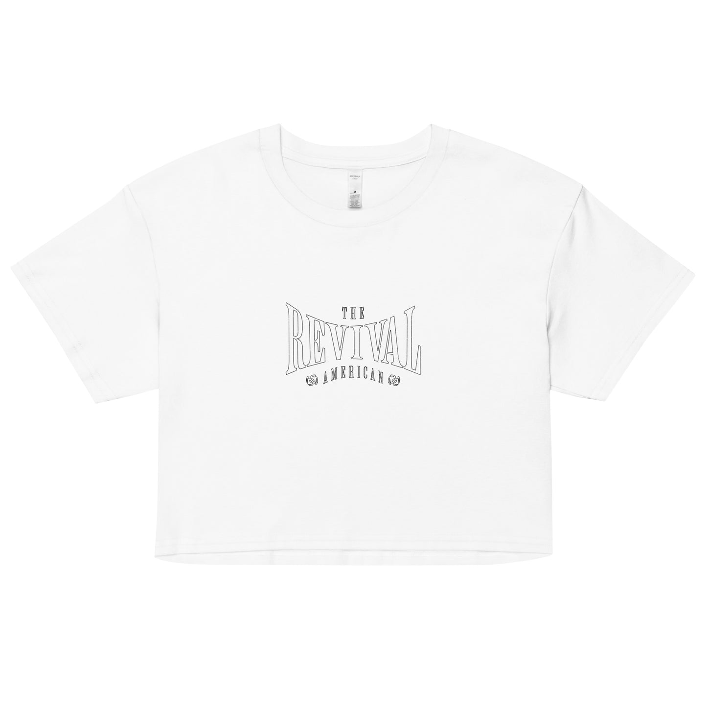 GLOWING LOGO CROPPED TEE