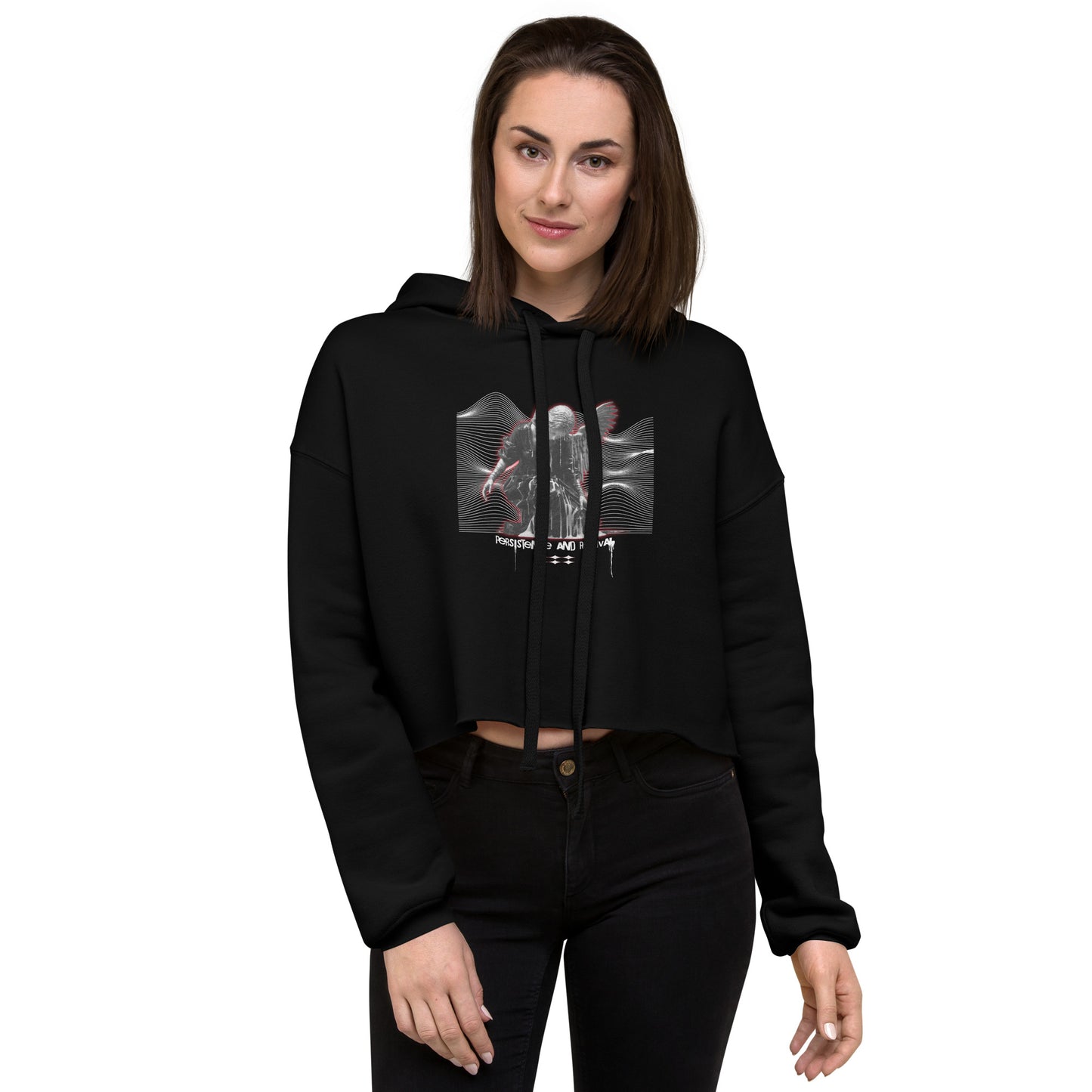 FALLEN CROPPED HOODIE