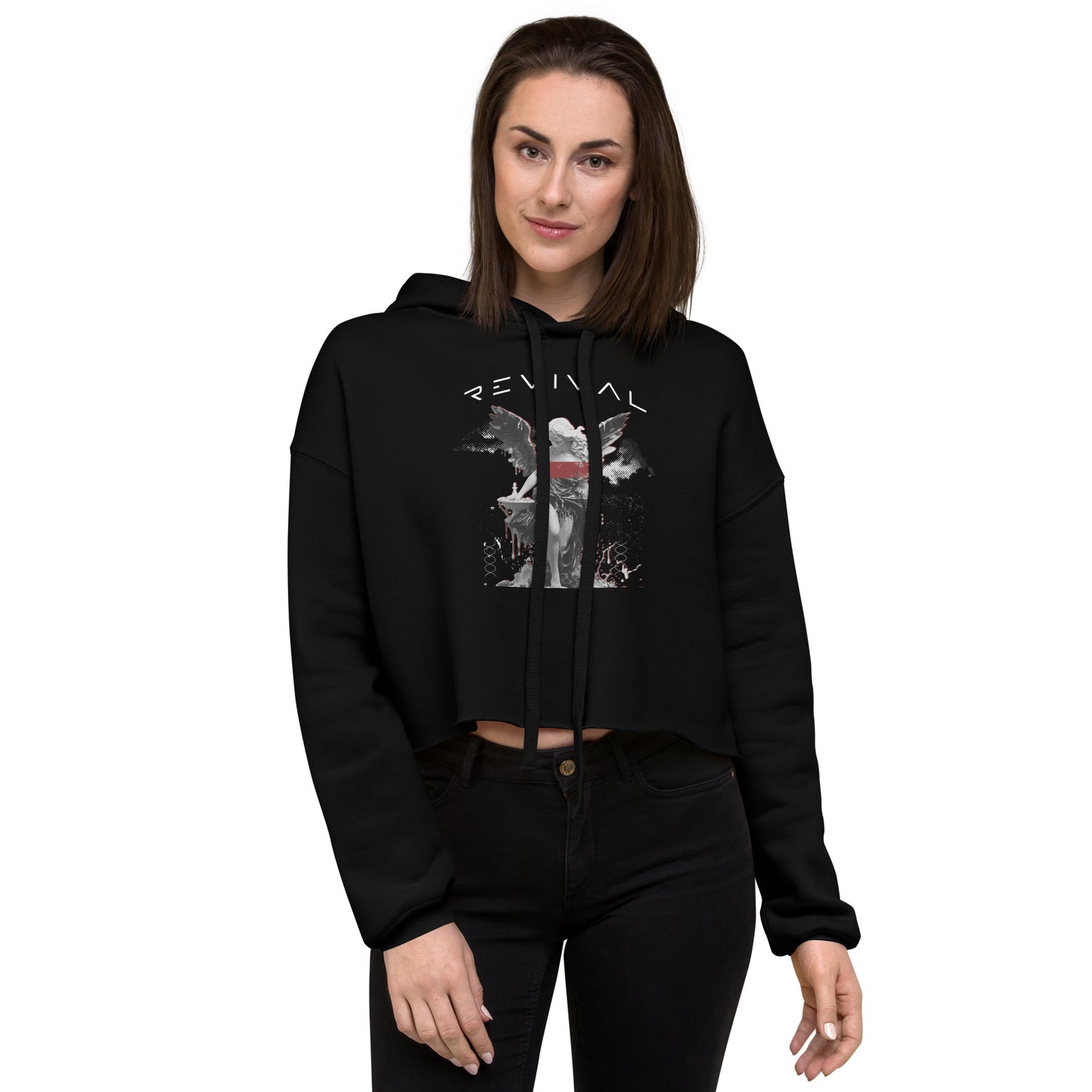 MELTING CROPPED HOODIE