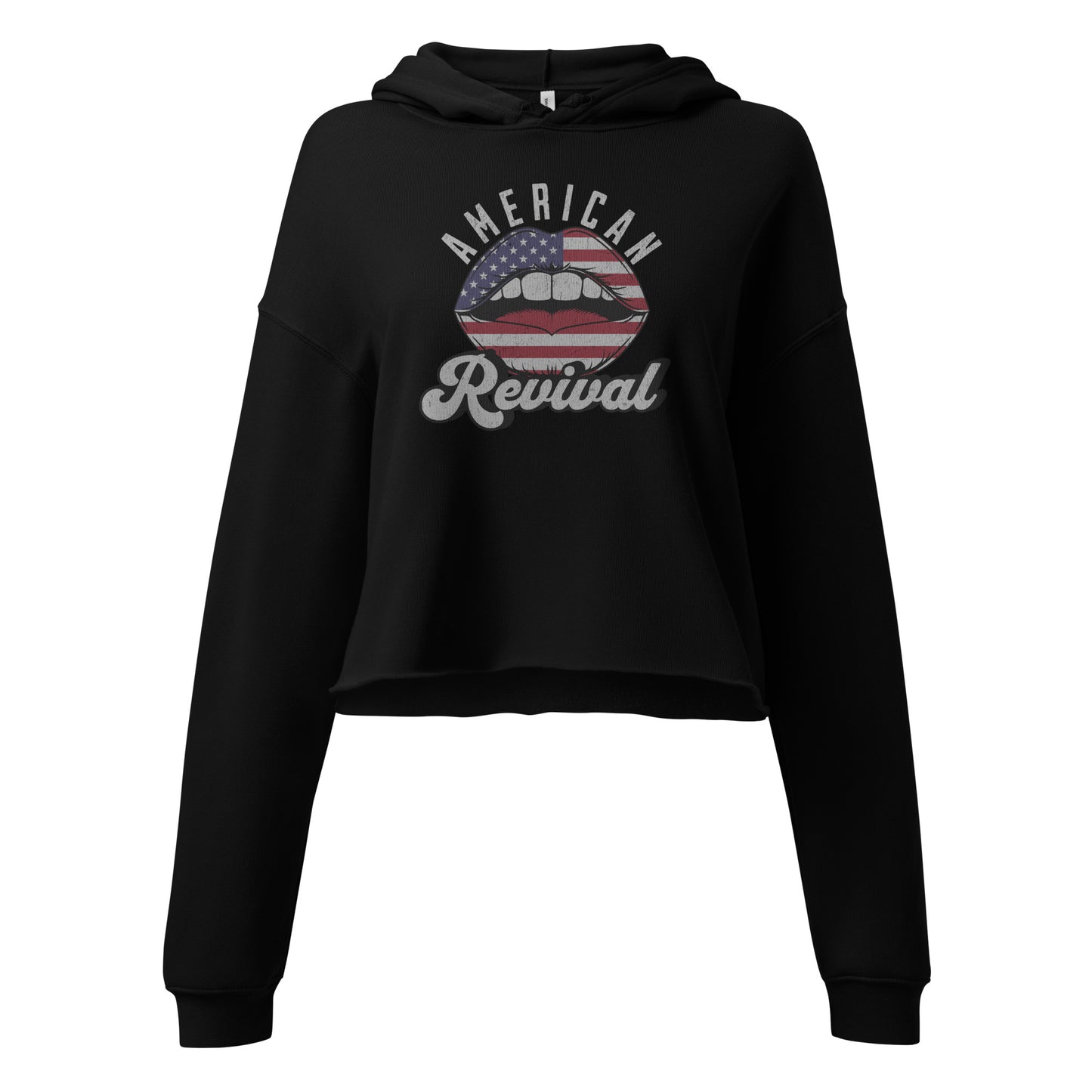 WORD OF MOUTH CROPPED HOODIE