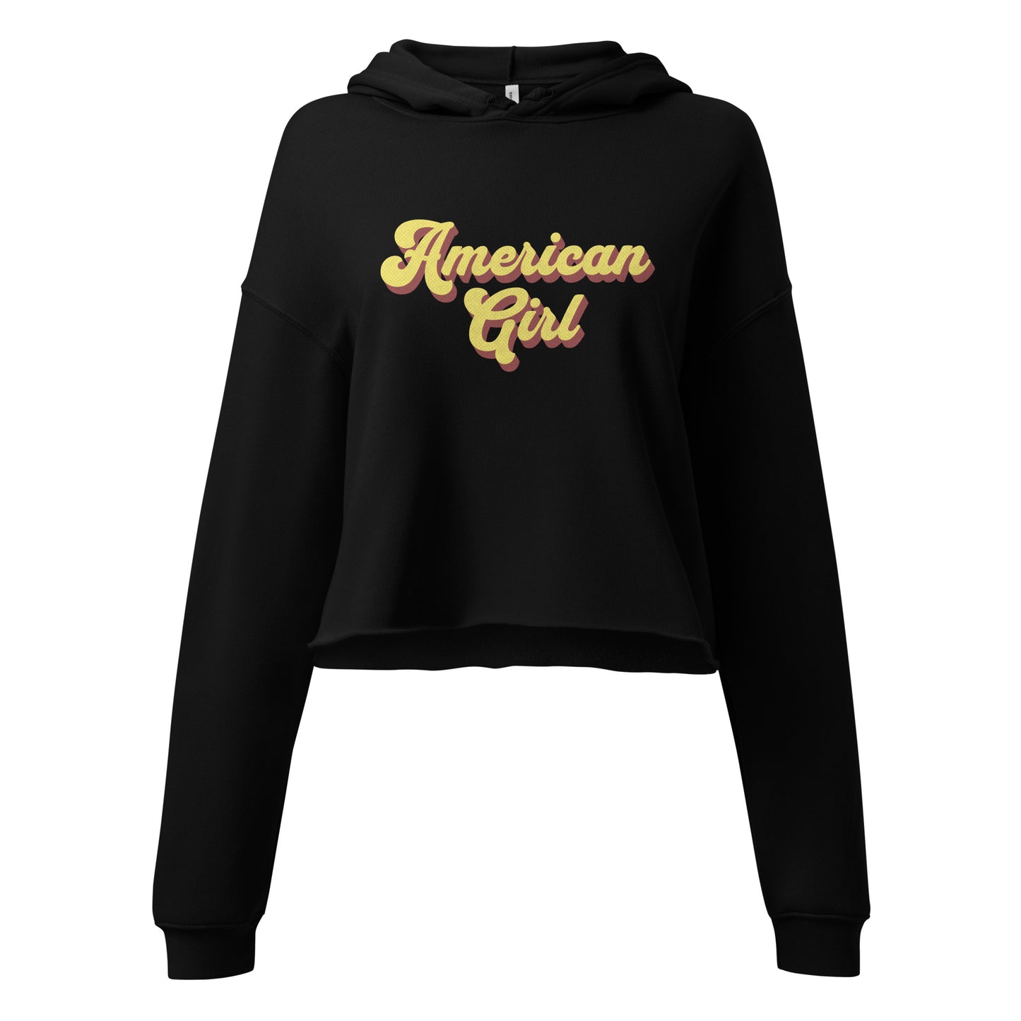 AMERICAN GIRL CROPPED HOODIE