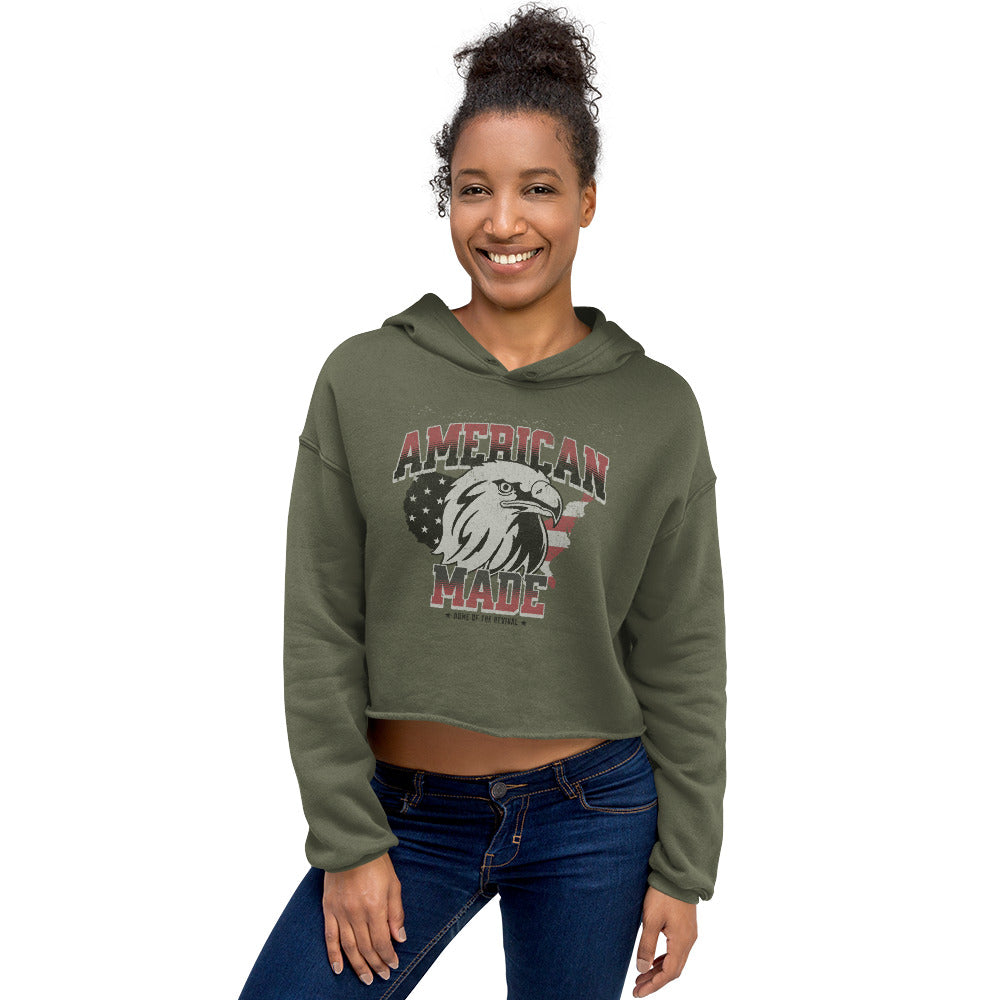 AMERICAN MADE CROPPED HOODIE