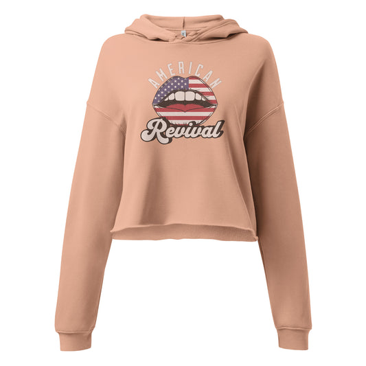 WORD OF MOUTH CROPPED HOODIE