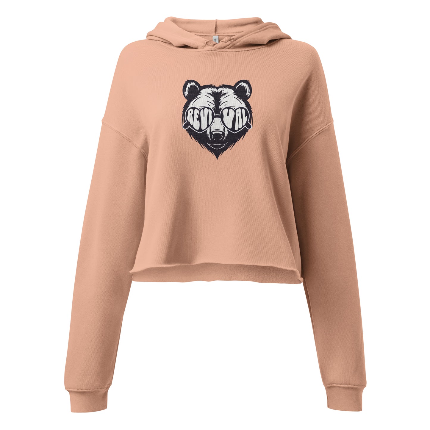 BEAR LOGO CROPPED HOODIE