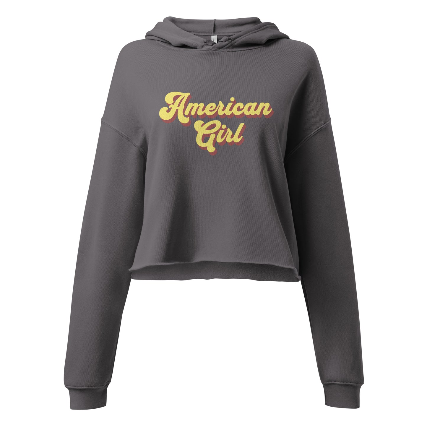 AMERICAN GIRL CROPPED HOODIE